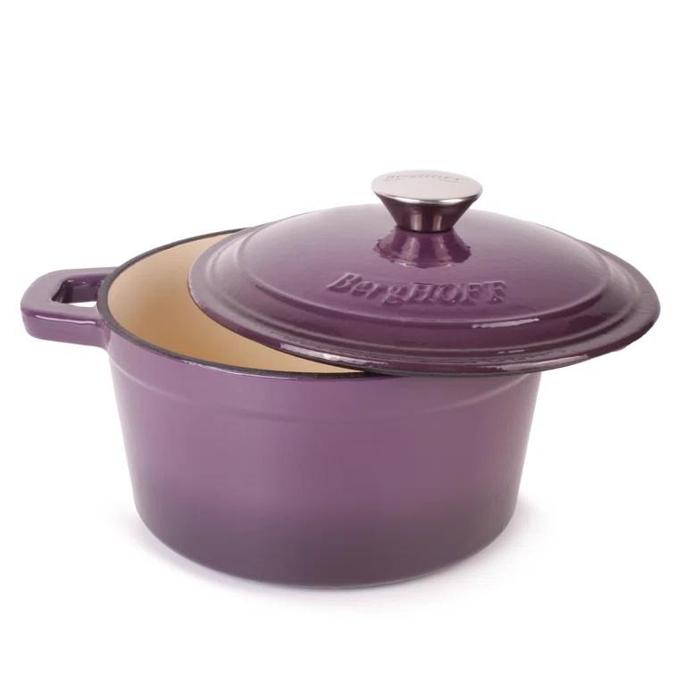 Prep & Savour Neo Cast Iron 3qt. Round Dutch Oven with Lid