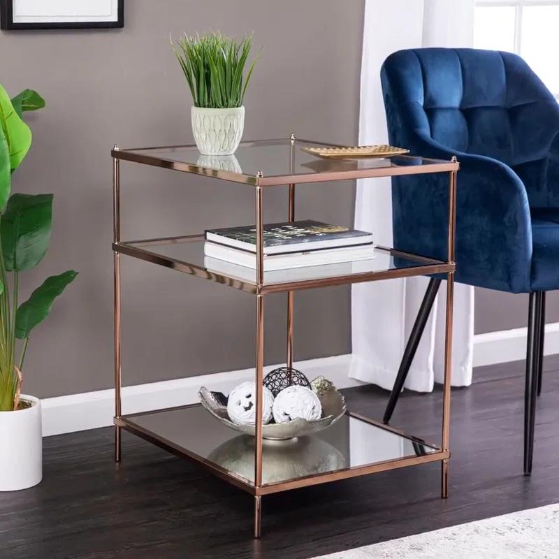 Wade Logan® Gosport Glass Top End Table