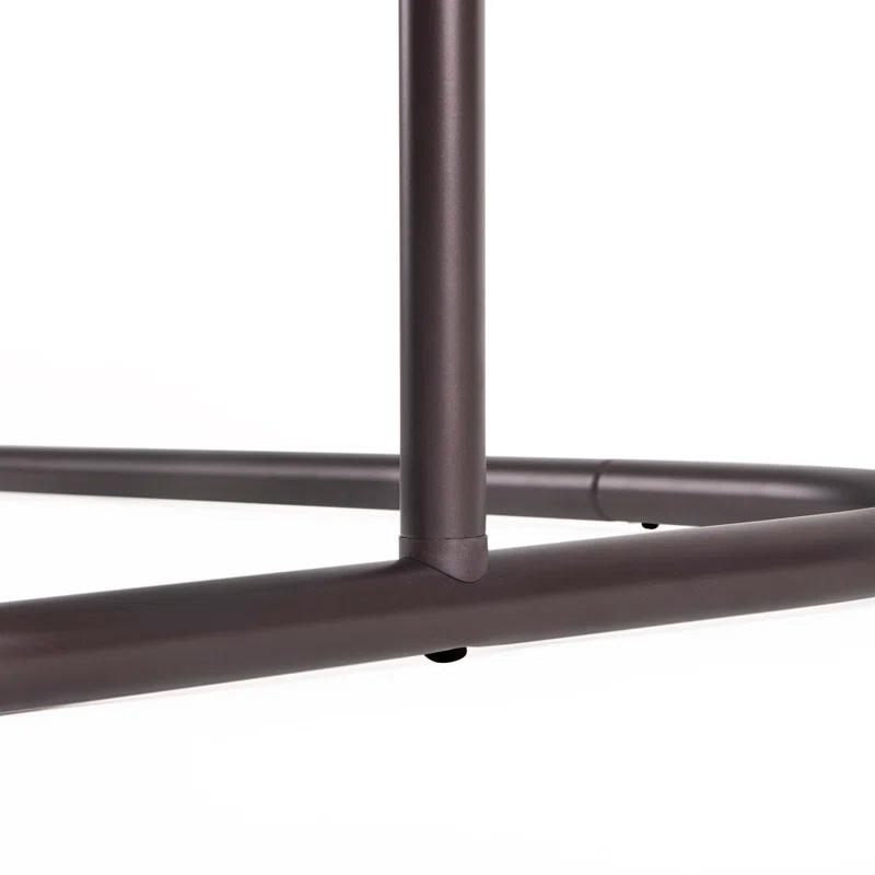 Utopia Alley Rustproof 54" L D-Shaped Fixed Shower Curtain Rod & Hook Set | Wayfair
