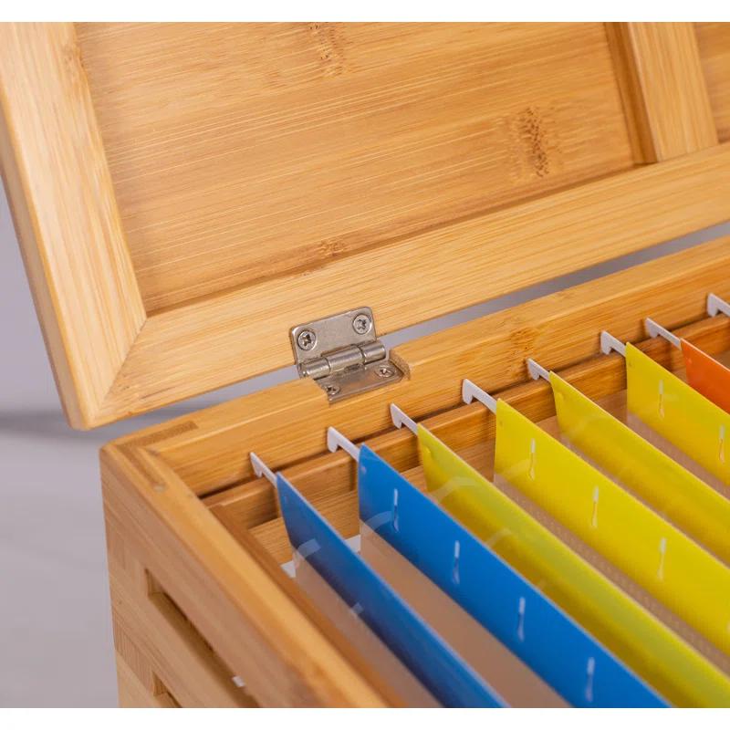 BirdRock Home Bamboo File Box