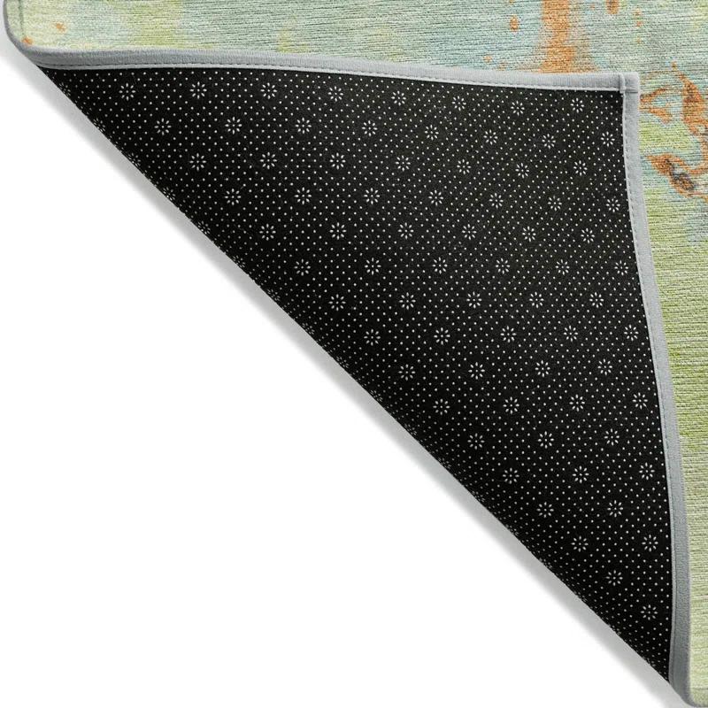 Machine Washable Indoor/Outdoor Chayden ACN1005 Aloe Rug