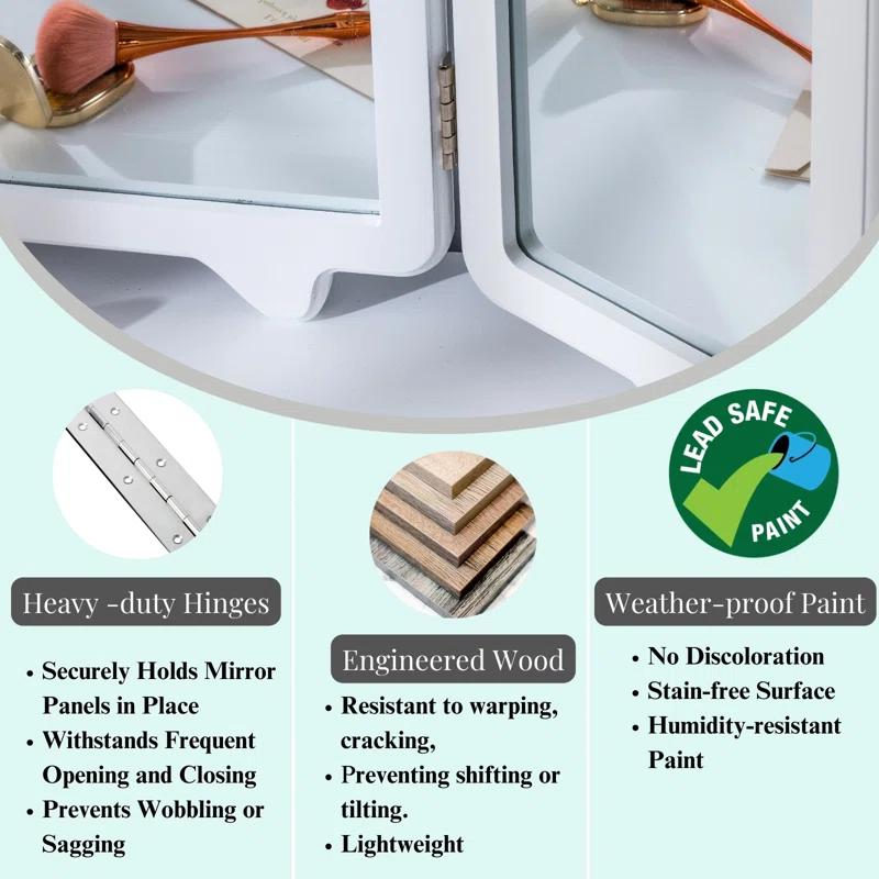 LUXFURNI Flat Floor Mirror
