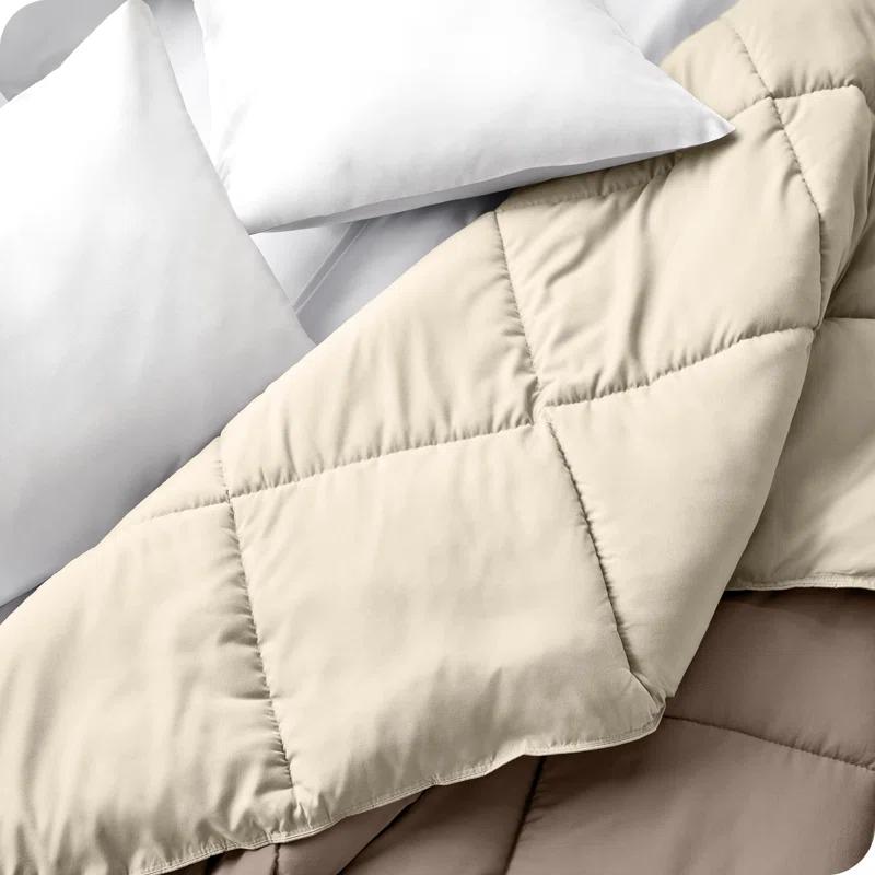 Bare Home Premium Ultra Soft Modern & Contemporary Box Stitch Comforter