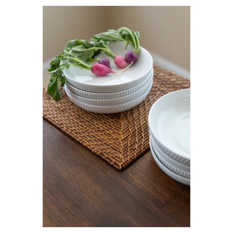 BIA Cordon Bleu BIA Cordon Bleu Assorted Textured Porcelain 48 oz Dinner Bowls (Set of 4)