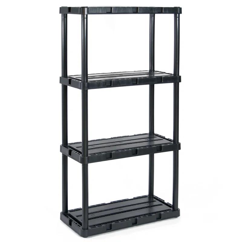 Gracious Living Gracious Living Knect A Shelf Light Fixed Storage 4 Shelf Shelving Unit (4 Pack) (Set of 4)