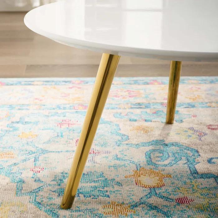 Modway Carson Carrington Bata Round Artificial Marble Coffee Table by Modway