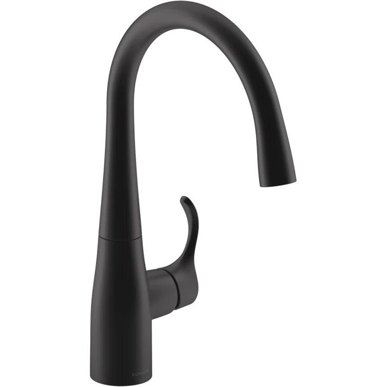 Simplice Single-Handle Bar Sink Faucet, Secondary Faucet with High-Arch Swing Spout