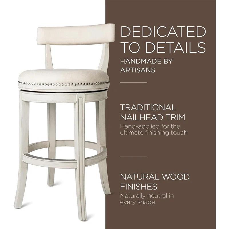 Maven Lane Maven Lane Alexander Stool with Fabric Upholstery