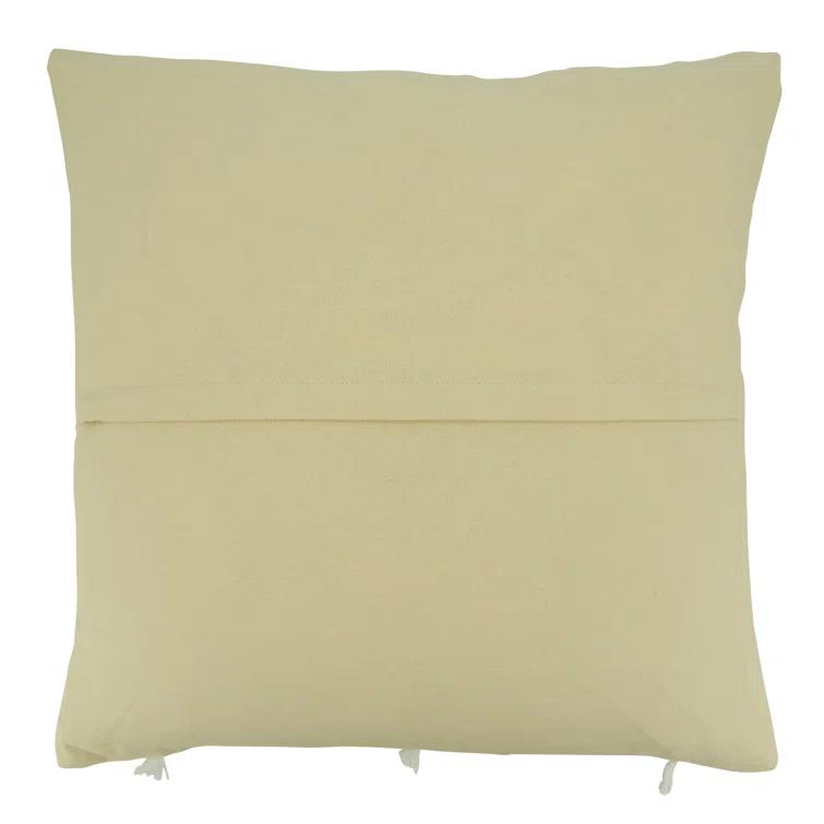 Saro Elka Collection Cotton Throw Pillow