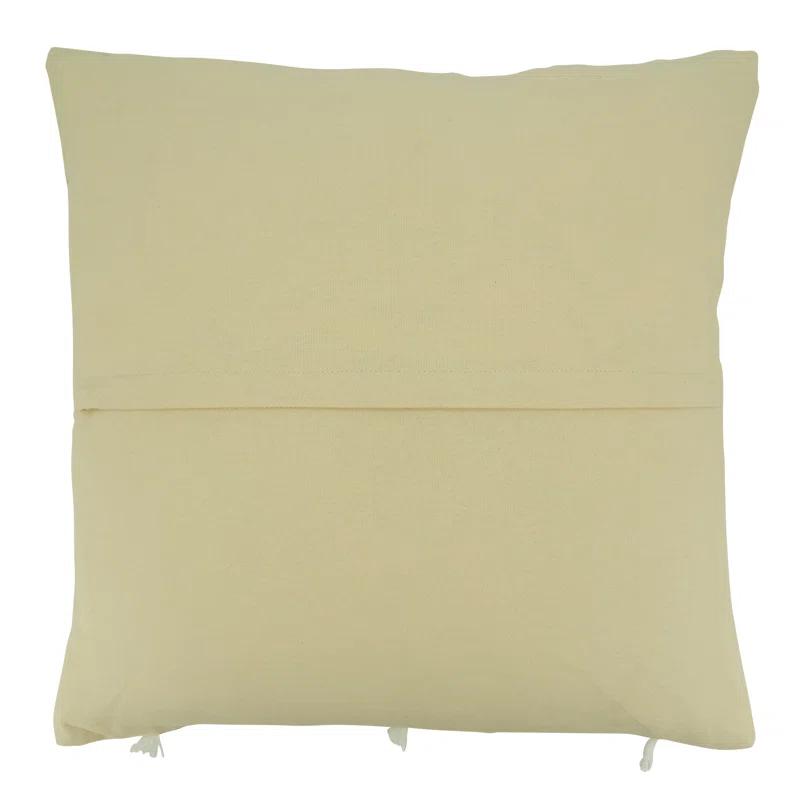 Saro Elka Collection Cotton Throw Pillow