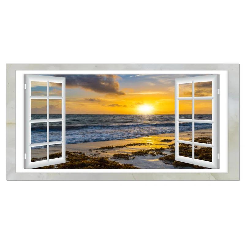 Highland Dunes " Open Window To Bright Yellow Sunset "