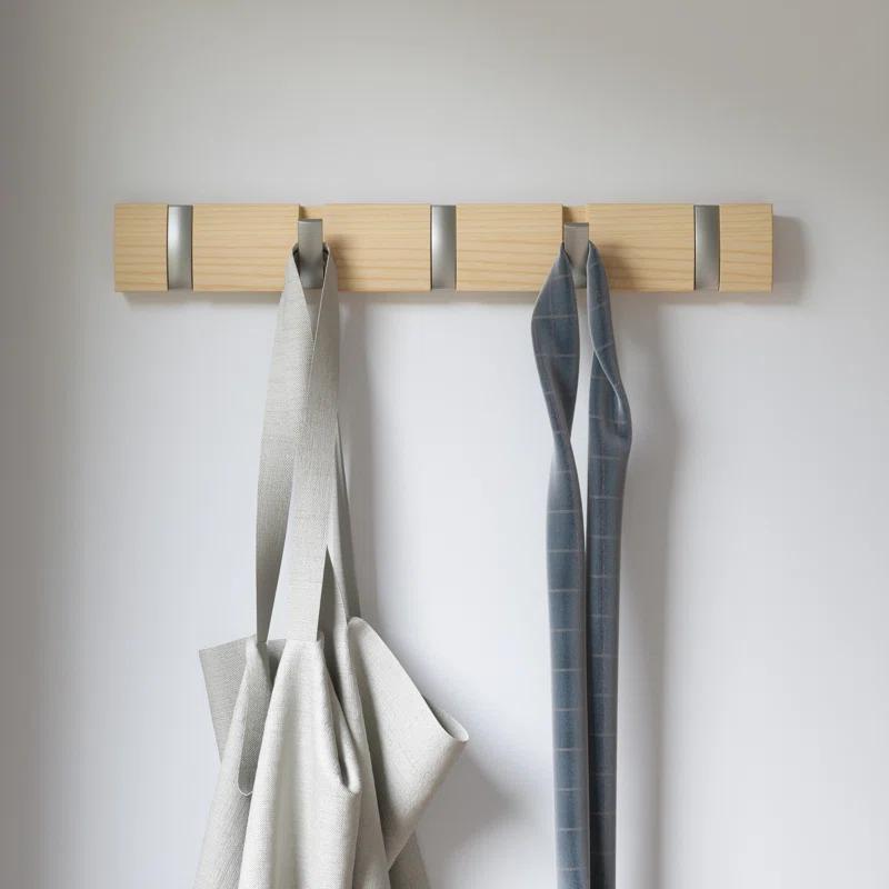 Flip 5 - Hook Solid Wood Coat Rack