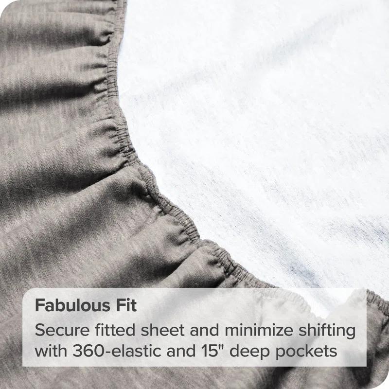 Bare Home Flannel Machine Woven Sheet Set