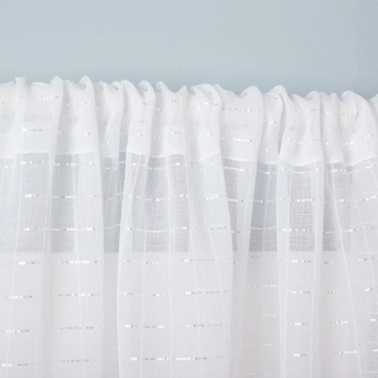 Amalgamated Textiles Polyester Sheer Curtain Pair (Set of 2)