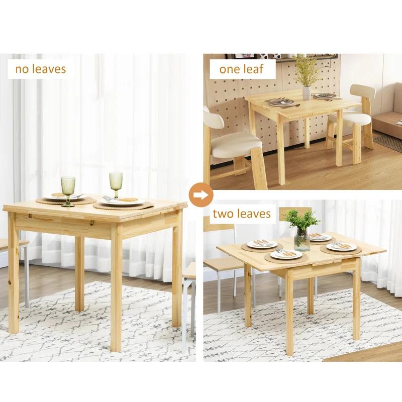 Wrought Studio™ Embri Extendable Pine Dining Table