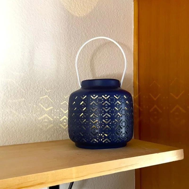 9.5'' H Concrete / Cement Tabletop Lantern