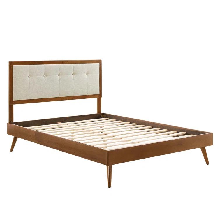 Modway Willow Wood Platform Bed with Splayed Legs