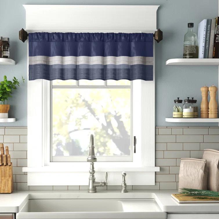Madison Park Amherst Polyoni Pintuck Single Window Valance