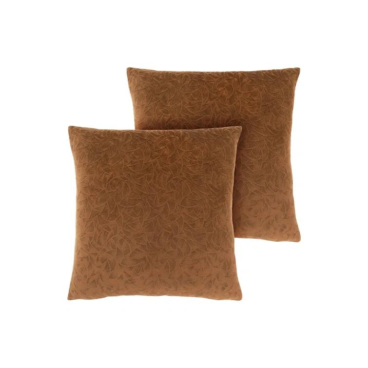 Monarch Specialties Inc. Pillows, Set Of 2, 18 X 18 Square, Insert Included, Accent, Sofa, Couch, Bedroom, Polyester (Set of 2)