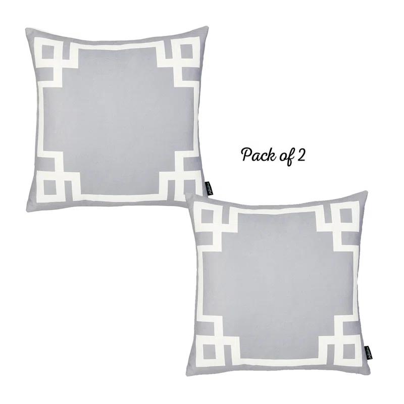 Apolena Albion Geometric Reversible Pillow Cover (Set of 2)