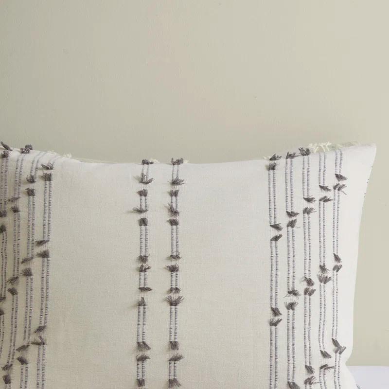 INK+IVY 3 Piece Cotton Jacquard Bedding Set