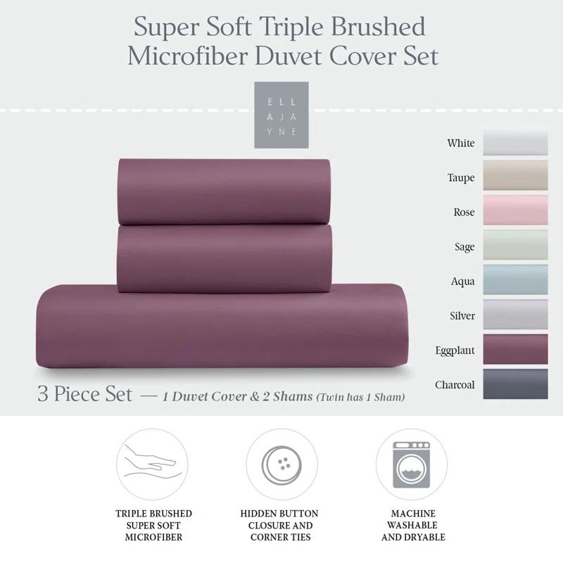 Ella Jayne Home HOME Collection Cozy Touch Microfiber Duvet Cover Set