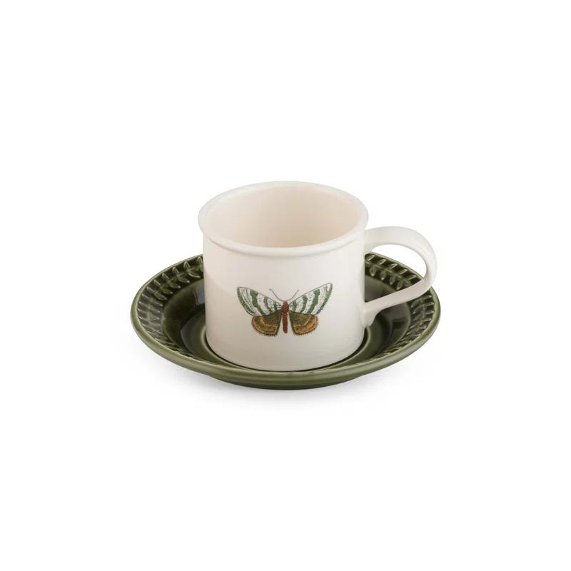 Portmeirion Portmeirion Botanic Garden Harmony Papilio Emerld Brkfst C&S Emb 9Oz Emerald