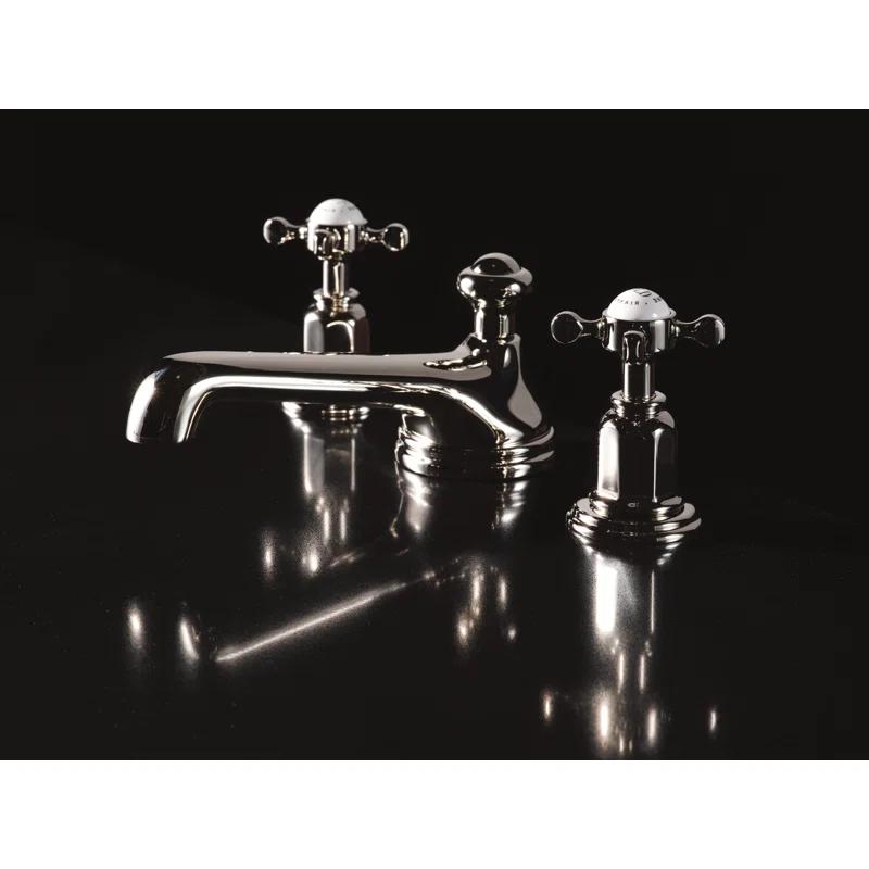 Perrin & Rowe U.3706X-PN-2 Edwardian Widespread Lavatory Faucet With Low Spout
