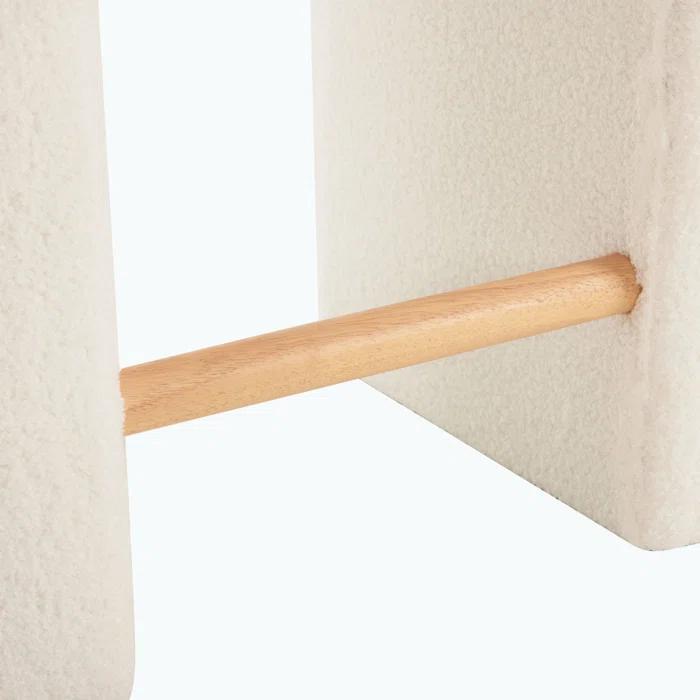 Orren Ellis Upholstered Boucle Dining Chairs, Set of 2 (Set of 2)