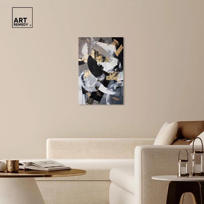 Art Remedy Hiding Canvas Muted Abstract Wall Art by Art Remedy