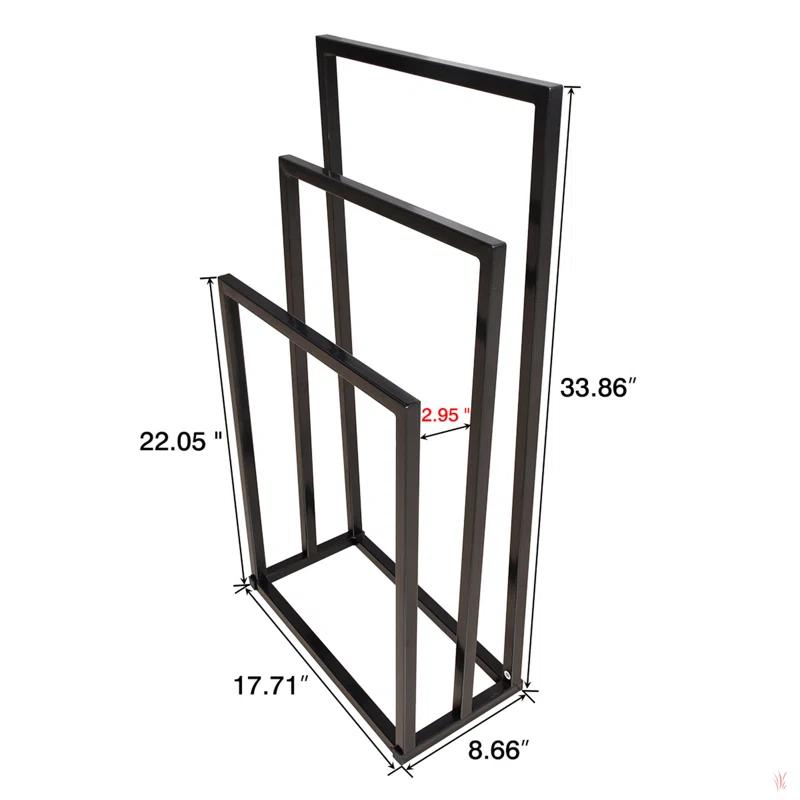 GROUPES Metal Freestanding Towel Rack 3 Tiers Hand Towel Holder Organizer For Bathroom Accessories XJ-W840100842