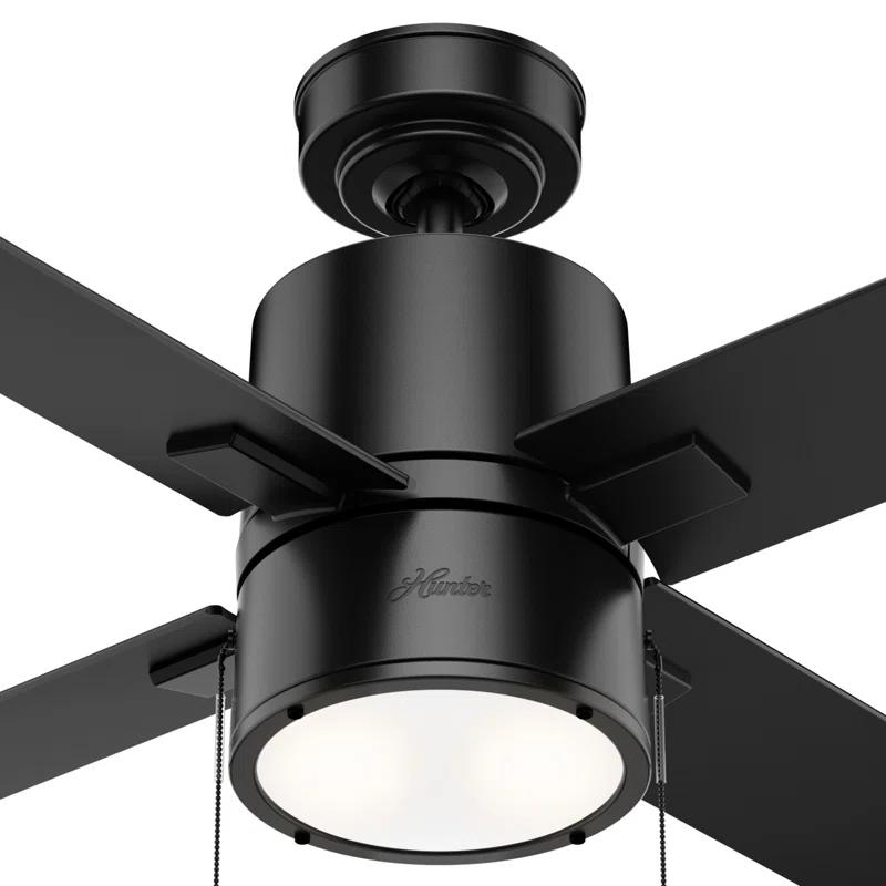 Hunter Fan 42" Beck 4 - Blade Standard Ceiling Fan with Pull Chain and Light Kit Included