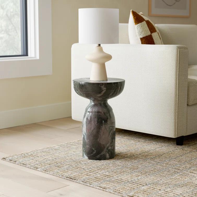 Joss & Main Jolie Concrete Top End Table