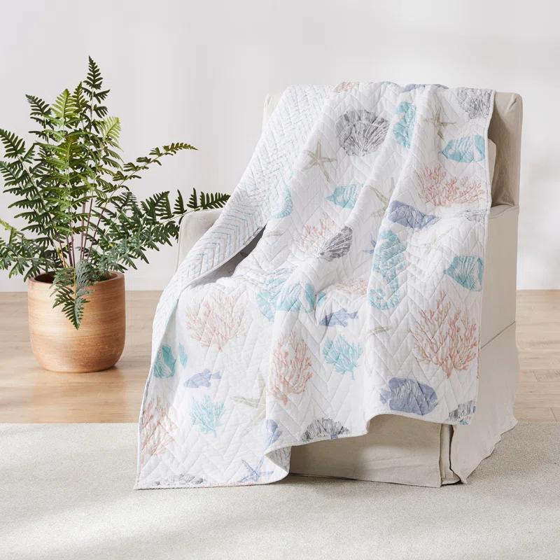 Levtex home Blue Sea Quilted Throw