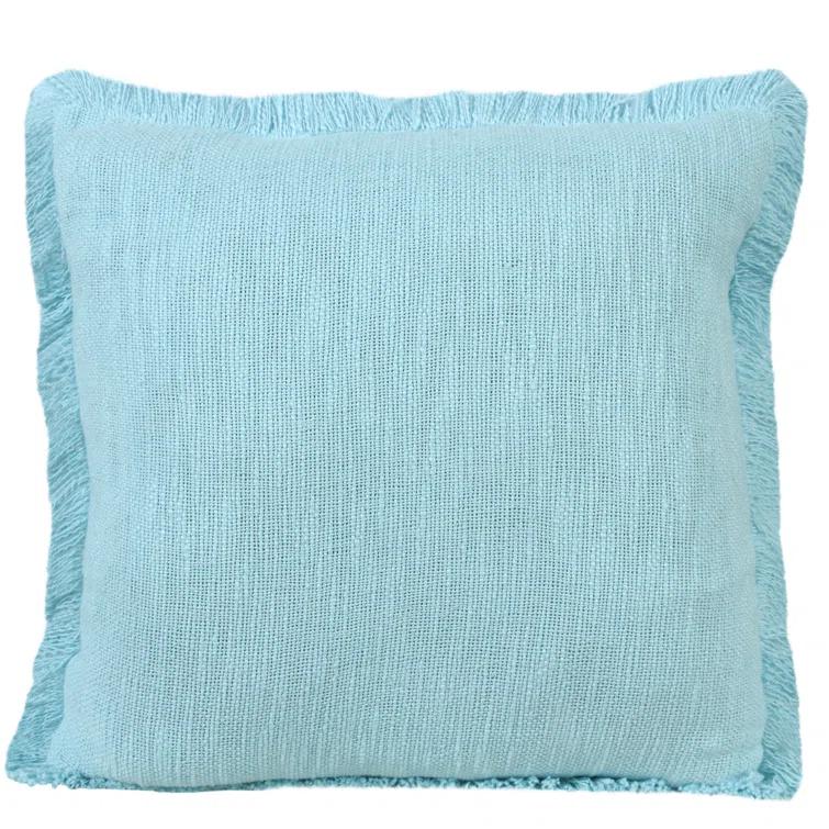 Rajani Home Jessei Fringed Cotton Throw Pillow
