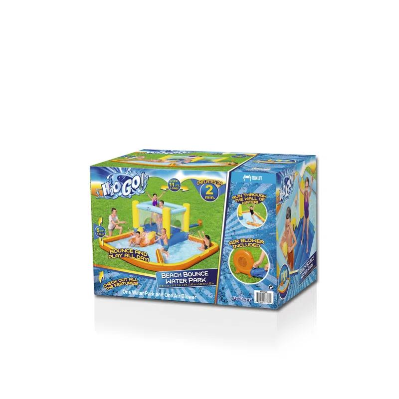 Bestway Bestway H2OGO Beach Bounce Kids Inflatable Outdoor Water Park with Air Blower