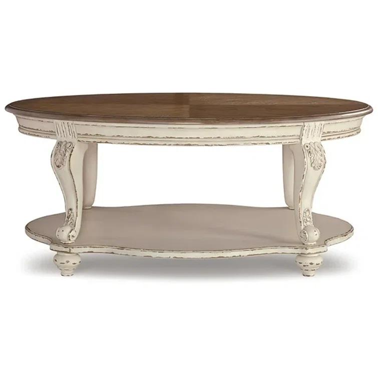Signature Design By Ashley Casual Realyn Coffee Table White/Brown