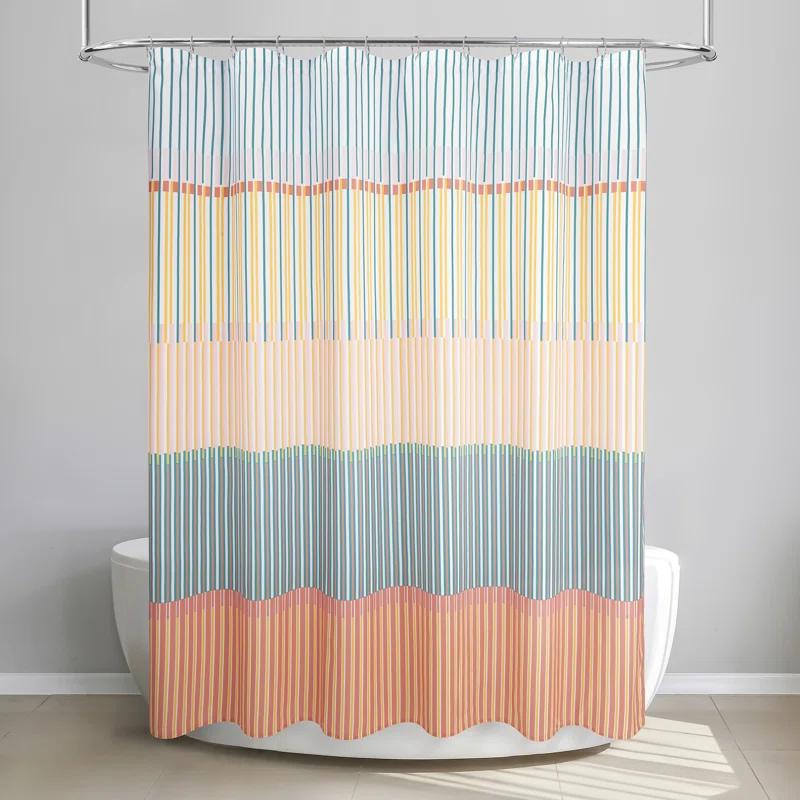 Corrigan Studio® Estin Striped Shower Curtain