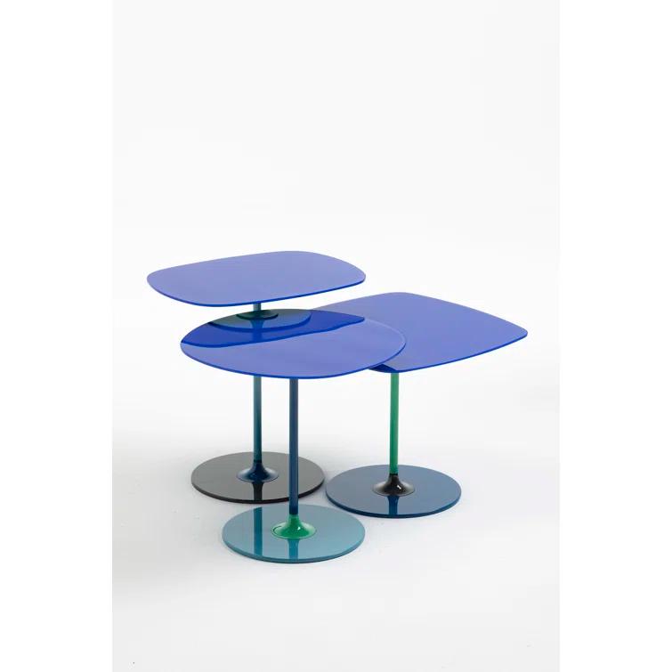 Thierry Glass Top End Table