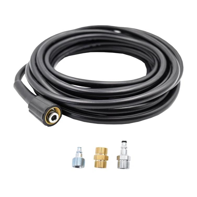 AR Blue Clean AR Blue Clean, 25'' Super Soft Pressure Washer Hose with Transfer Adapter