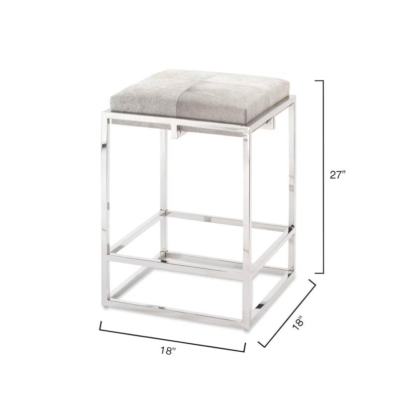 Shelby Upholstered Counter Stool with Metal Frame