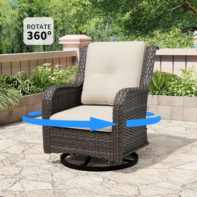 Outdoor Dining Armchair with Cushion