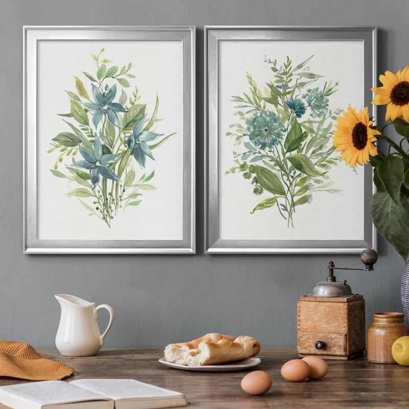 Red Barrel Studio® " Greenery I " 2 - Pieces Painting Print