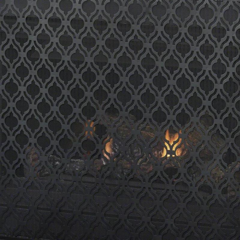 Fleur De Lis Living Tennison 1 Panel Iron Fireplace Screen