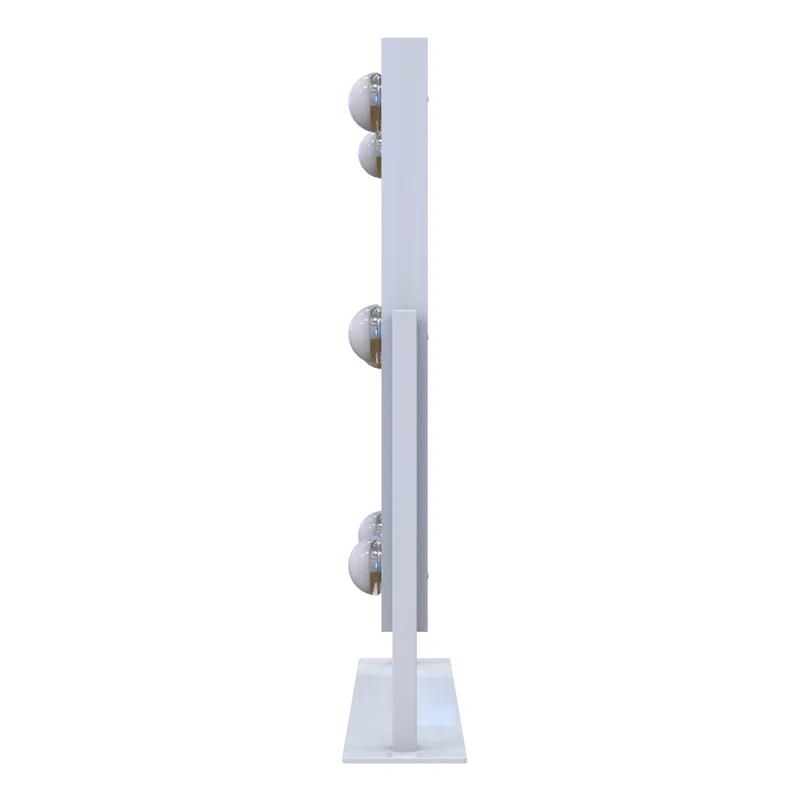 IMPRESSIONS VANITY · COMPANY Hollywood Tri Tone Makeup Mirror with 6 LED Bulbs and 360 Degree Swivel, Soft Touch Sensor Dimmer Switch