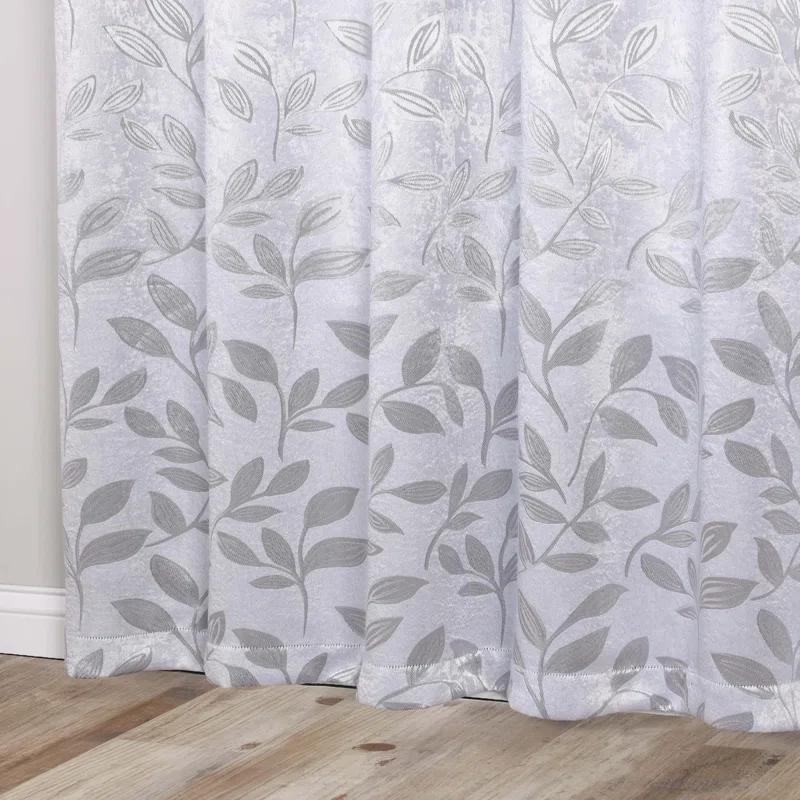 Superior Modern Bohemian Leaves Polyester Machine Washable Room Darkening Blackout Curtains by Superior (Set of 2)