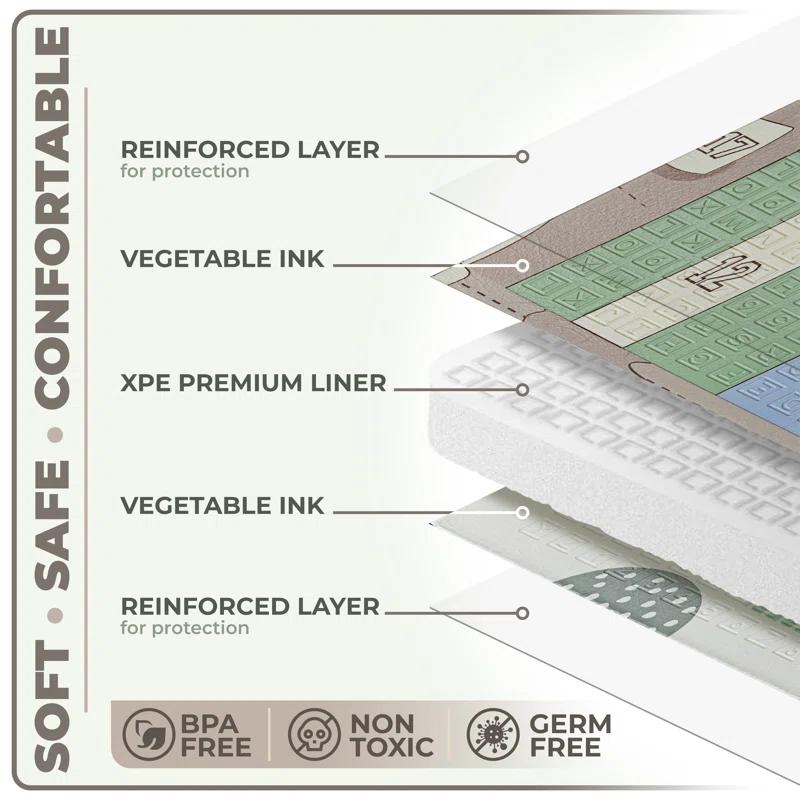 Sorbus Sorbus 78" Road Trip Route Kids Foam Mats