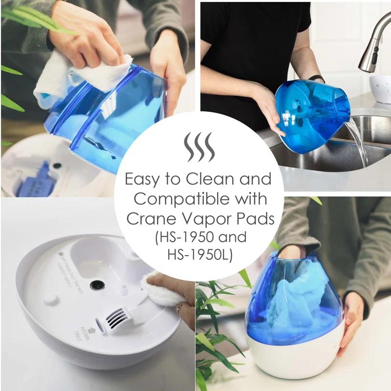 Crane USA Drop 2.0 , 4-in-1 Cool-Mist Humidifier with Aroma Tray & Sound Machine