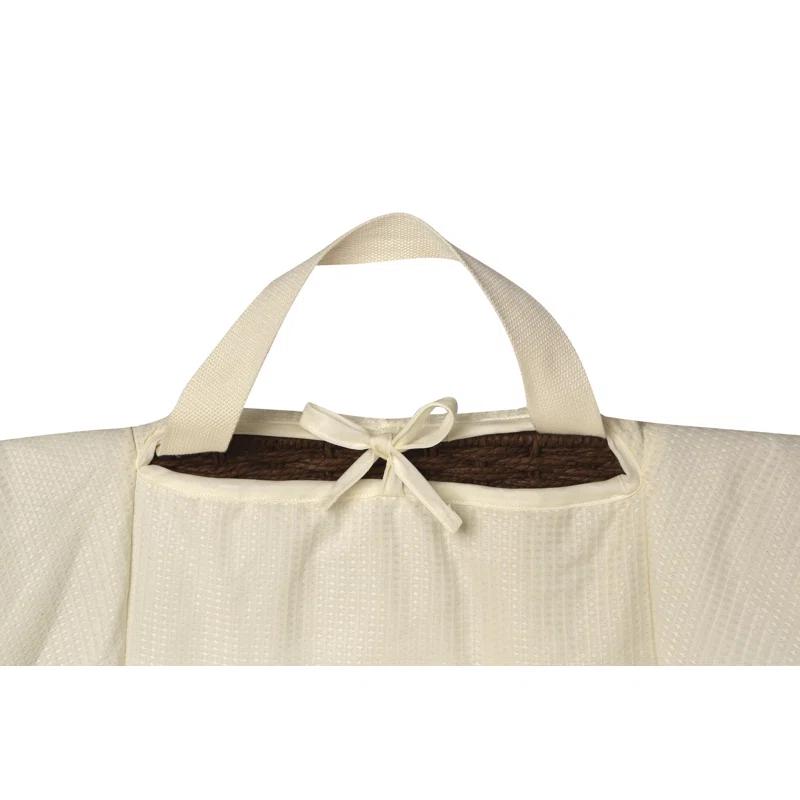 Harriet Bee Landyn Wicker-Look Moses Changing Basket with Bedding