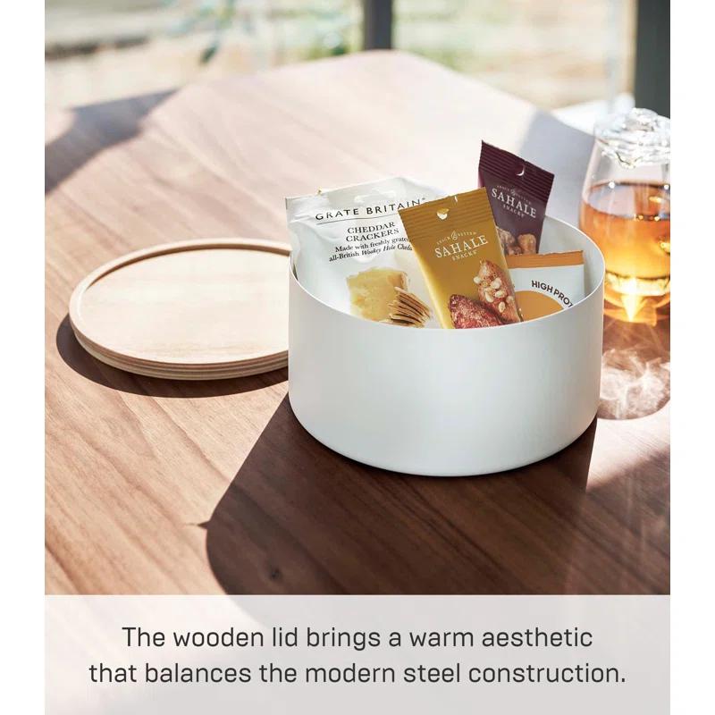 Yamazaki Home Rin Metal Storage Bin